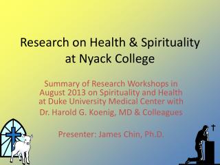 Research on Health &amp; Spirituality at Nyack College