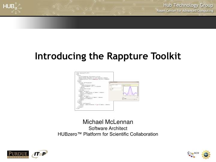 introducing the rappture toolkit