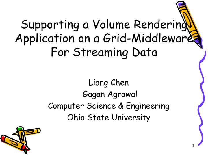 liang chen gagan agrawal computer science engineering ohio state university