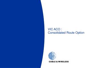 vic aco consolidated route option