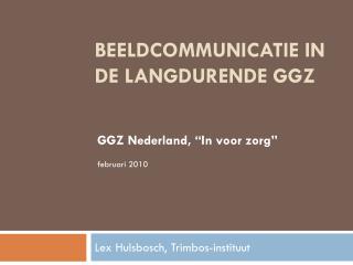 beeldcommunicatie in de langdurende ggz