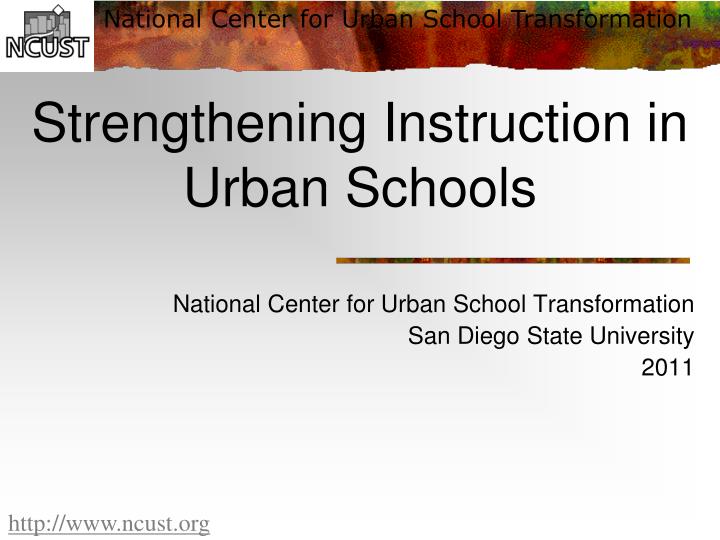 strengthening instruction in urban schools