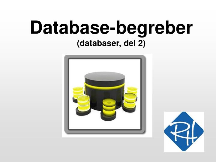 database begreber databaser del 2