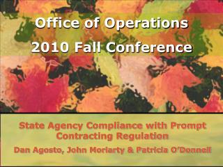 State Agency Compliance with Prompt Contracting Regulation
