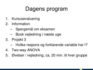 dagens program