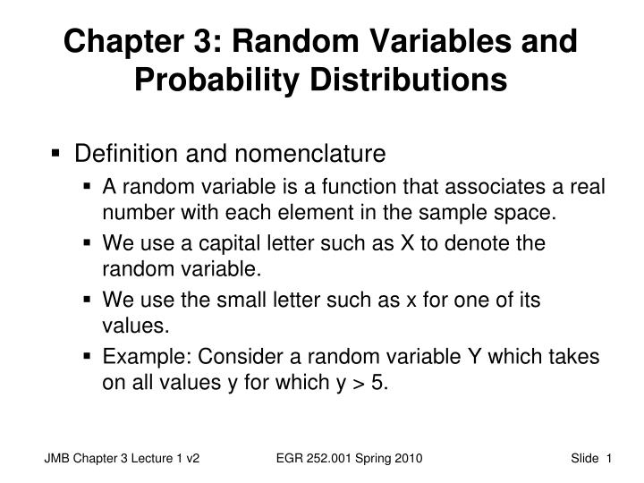 chapter 3 random variables and probability distributions