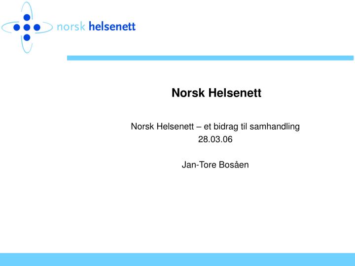 norsk helsenett