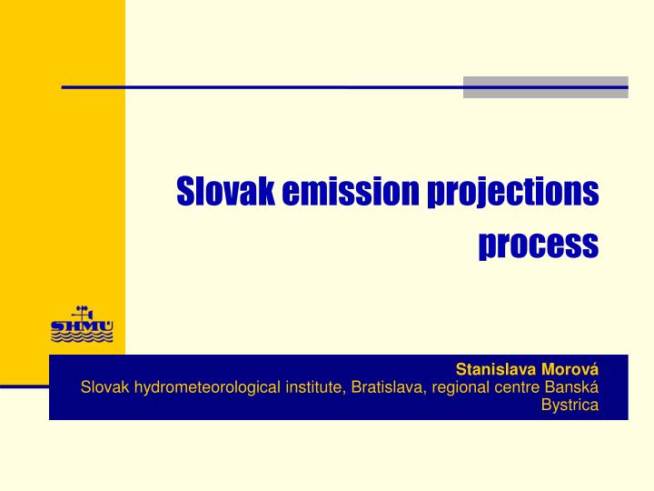 slovak emission projections process