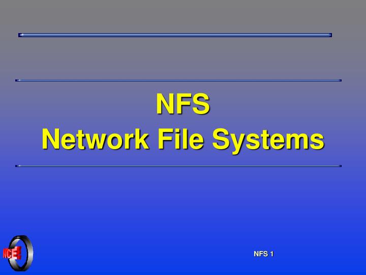 nfs network file systems