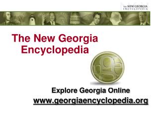 The New Georgia Encyclopedia