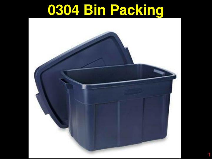 0304 bin packing