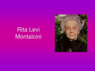 rita levi montalcini