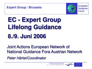 EC - Expert Group Lifelong Guidance 8./9. Juni 2006