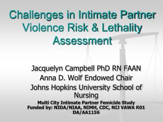 Challenges in Intimate Partner Violence Risk &amp; Lethality Assessment
