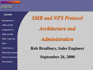 SMB and NFS Protocol Architecture and Administration