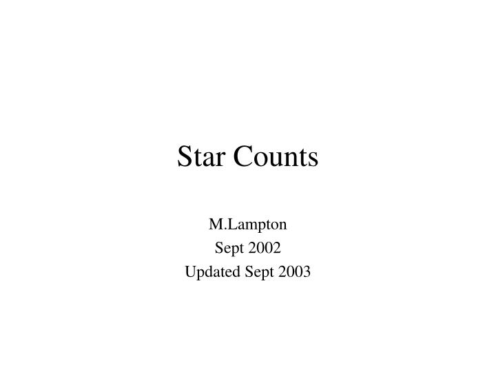 star counts