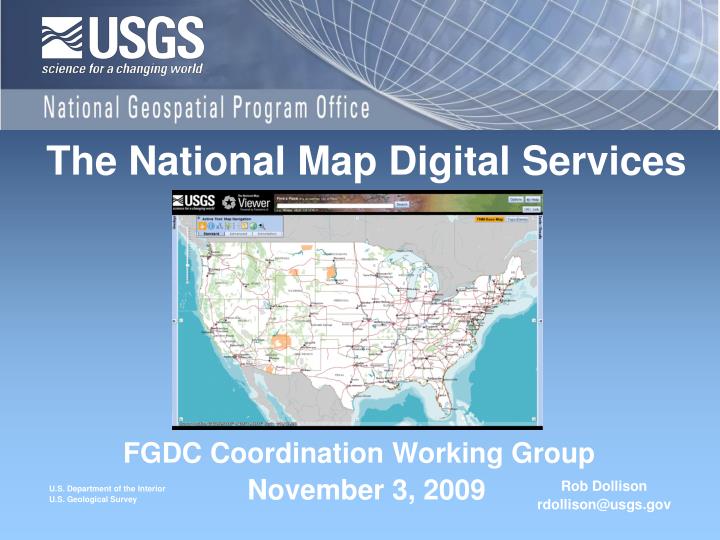 the national map digital services