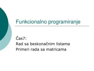 funkcionalno programiranje