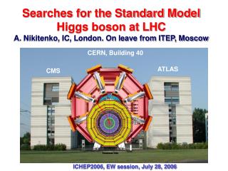 ICHEP2006, EW session, July 28, 2006