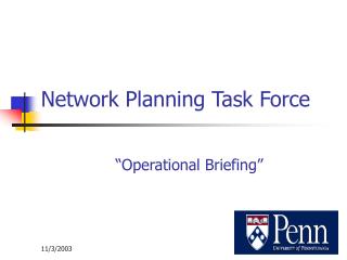 Network Planning Task Force