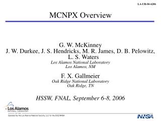 MCNPX Overview