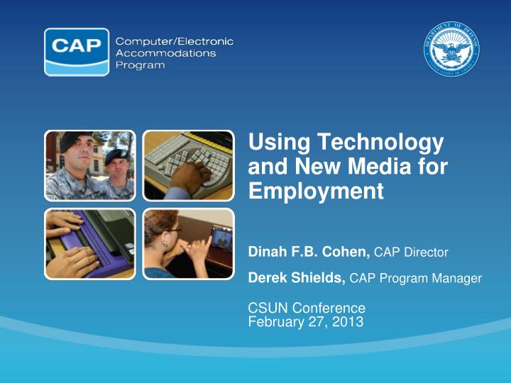 using technology and new media for employment