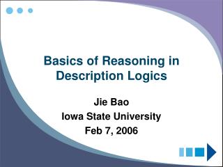 Basics of Reasoning in Description Logics