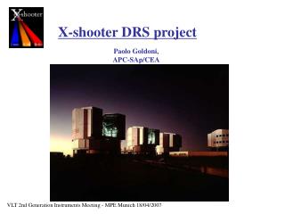 X-shooter DRS project