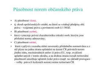 p sobnost norem ob ansk ho pr va