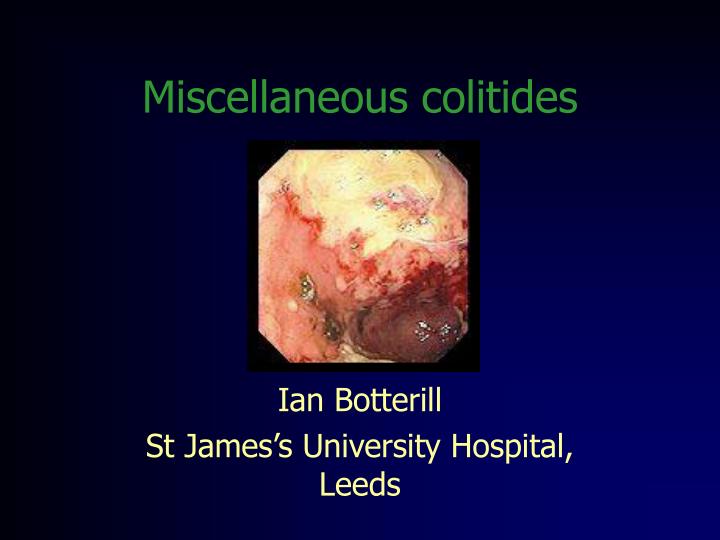 miscellaneous colitides