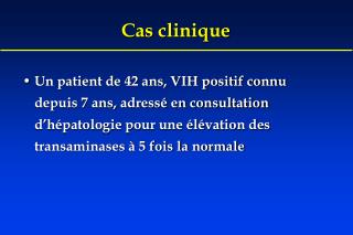cas clinique