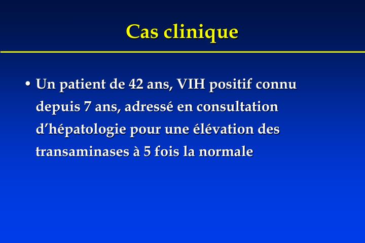 cas clinique