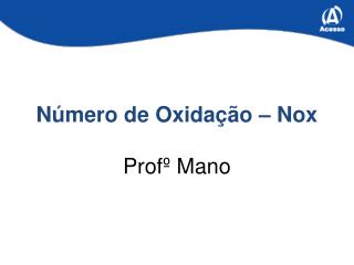 n mero de oxida o nox prof mano