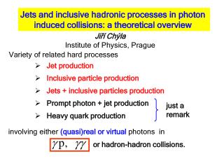 Jets and inclusive hadronic processes in photon induced collisions: a theoretical overview