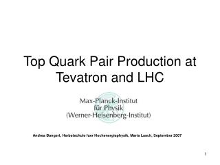 Top Quark Pair Production at Tevatron and LHC