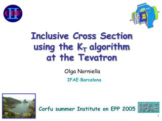 Inclusive Cross Section using the K T algorithm at the Tevatron