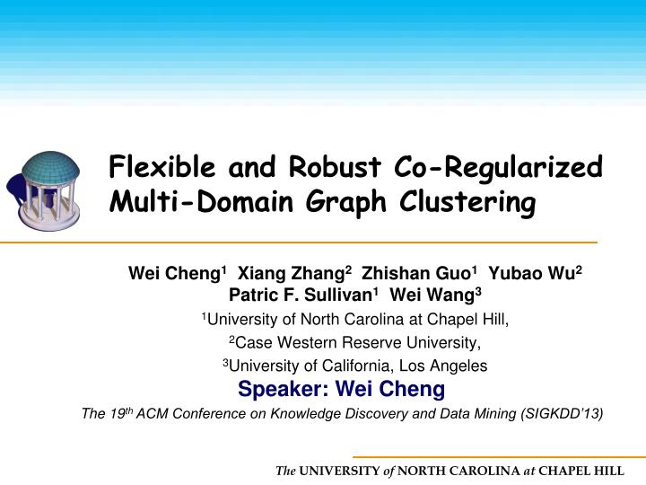 flexible and robust co regularized multi domain graph clustering