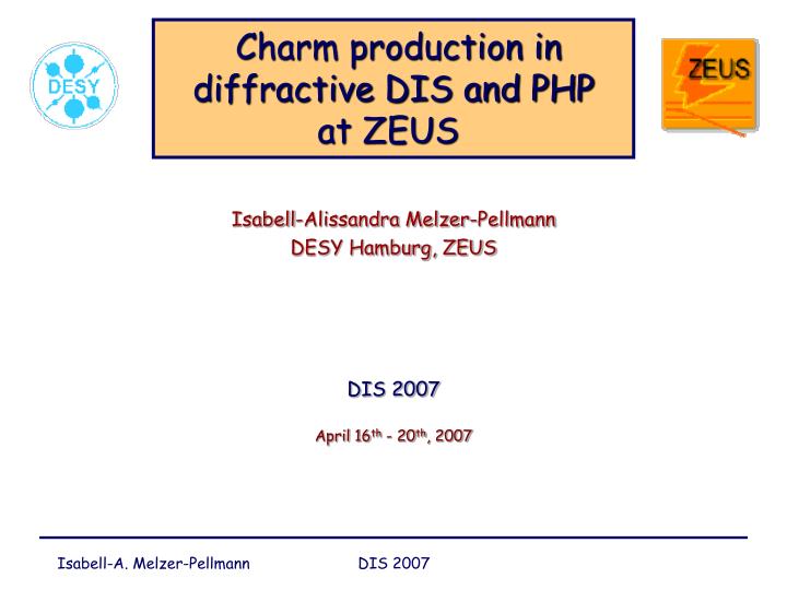 charm production in diffractive dis and php at zeus