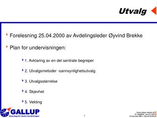 utvalg