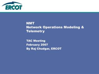 NMT Network Operations Modeling &amp; Telemetry