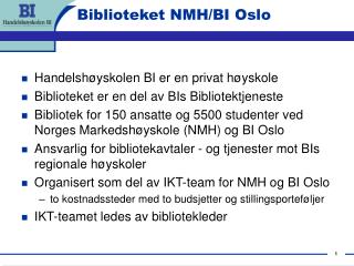 biblioteket nmh bi oslo