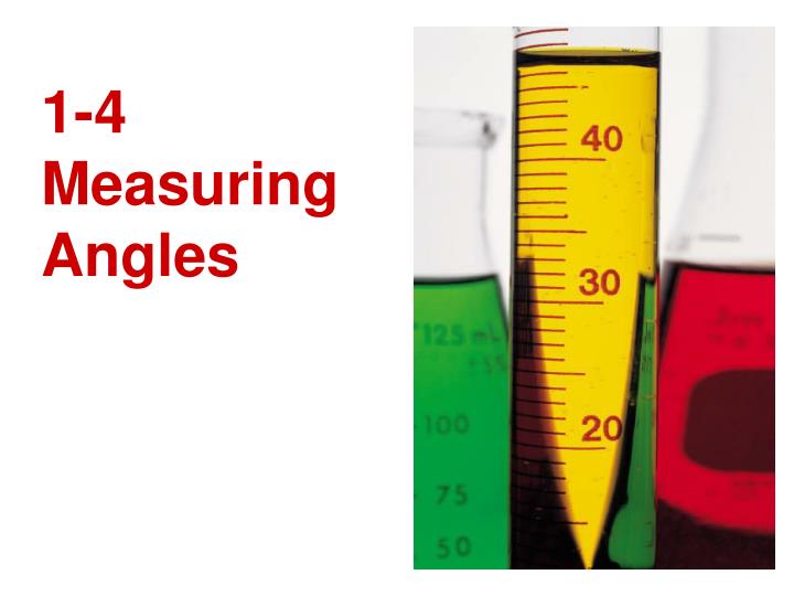 1 4 measuring angles