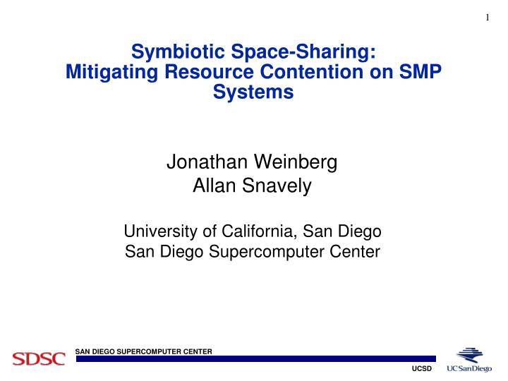 symbiotic space sharing mitigating resource contention on smp systems