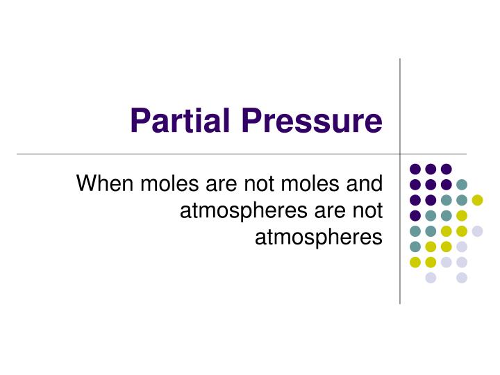 partial pressure