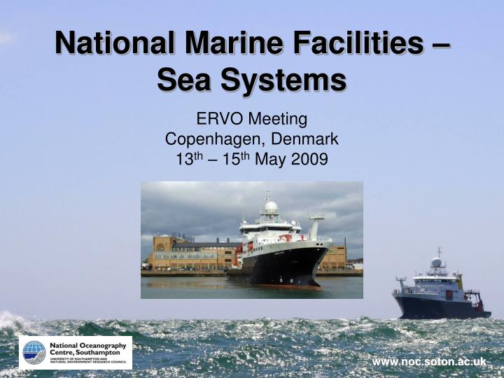 national marine facilities sea systems