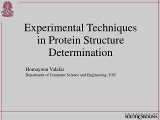 Experimental Techniques in Protein Structure Determination