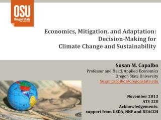 Economics, Mitigation, and Adaptation: Decision-Making for Climate Change and Sustainability