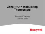 ZonePRO™ Modulating Thermostats - slide 1