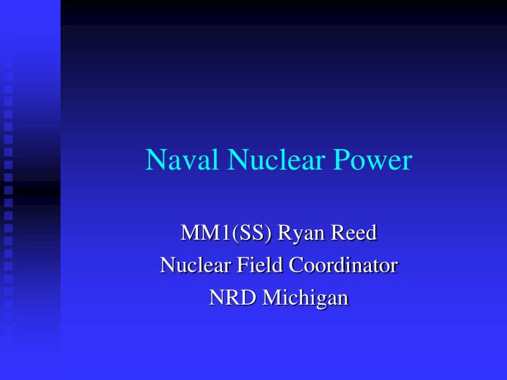 naval nuclear power