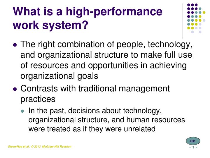 what is a high performance work system